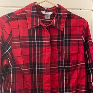 Red plaid shirt